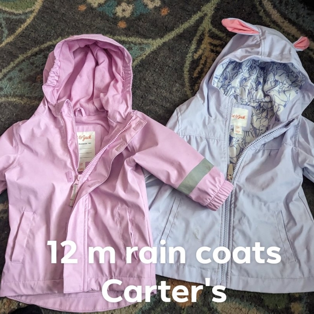 Carter's Kids Raincoats - Lavender and Light Lavendar